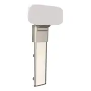 Evacare Adjustable Backrest Living Aid Track Mounted Padded Back Support White