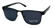 Kenneth Cole Reaction Mens Sunglass Matte Black Metal Rectangle , KC1413. 2A
