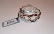 RLM SOHO Silvertone Bracelet Thick Chain Link Design Hinged Bangle NWT $55 MSRP