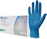 Medicom Safe Touch Nitrile Gloves - 100 Count - Large - Blue Gloves, Work Gloves - Multipurpose Powder Free Gloves
