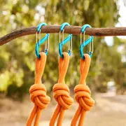 3 Pack Double Lock Hook Carabiners