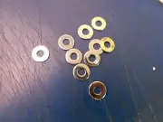 10 PK 7/32 CHROME FLAT WASHERS HARLEY DAVISON & CUSTOM CHOPPERS