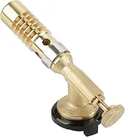 183mm Professional Portable Brass Kitchen Gas, Butane Cooking Torch, Welding Barbecue Flame Gun, Adjustable Torch Up to 1300°c