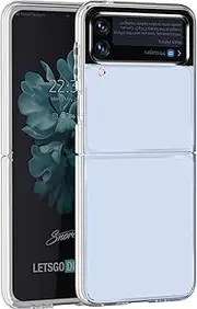 Electro-weideworld Case for Samsung Galaxy Z Flip 4 5G, Shockproof Hard PC Clear Phone Case Cover for Samsung Galaxy Z Flip4 5G