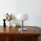 Bedside Table Lamp Iron Base Cute Shape Elegant Nightstand JY