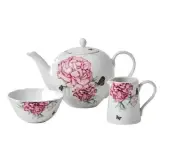 Royal Albert Miranda Kerr Everyday Friendship Teapot, CREAMER, SUGAR NEW SET