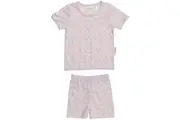Woolbabe: Merino/Organic Cotton Summer Pyjamas - Mauve Manuka (4 Years)