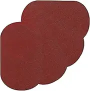 uxcell Iron-on Patches, 4Pcs 7x4 Inch Elbow Knee Velvet Patches Repair Patches Kit for Clothing Pants Shirts Jackets Mending and Decorating, Maroon Red
