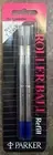 2 Original Parker Roller ball Blue Pen Refills Sealed Packs 0.5MM Fine