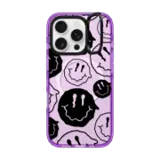 iPhone 16 Pro Impact Ring Stand Case MagSafe Compatible Black Smile