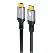 mbeat Tough Link 3m Certified 8K HDMI Cable - Space Grey HDMI 2.1 (male) to HDMI 2.1 (male) 48Gbps 51g MB-XCB-8KHDM30