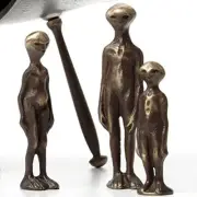 Nelles Studios - Bronze Sculpture - Flying Saucer w/Alien Family