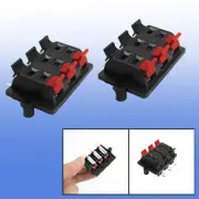 2 x Audio Push in Jack Speaker Terminals 6 Position