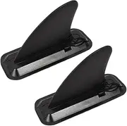 2 Pairs Surfing Fins, Inflatable Paddle Board Fins, 4-inch Center Fin with Base,Detachable Fin Dock Tail Fin for Long Board Paddle Board Surfboard Surfing Kayak Fin