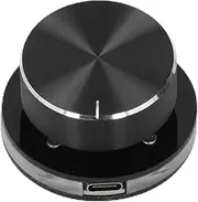 USB Volume Control, Multimedia Sound Controller Knob, with RGB Light, PC Volume Control Knob, with One Key Mute Function, Type C External Media Adjustment Controller