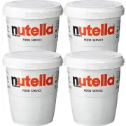 NEW Nutella Hazelnut Spread Food Service Tub Ferrero 3kg 4 Pack Bulk