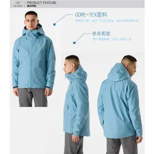 【ARCTERYX 始祖鳥】男 款防風防水透氣連帽外套Beta LT 登山健行風雨衣 夾克_快樂藍_X000004787