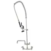 Wall-Mounted Pre-Rinse Assembly – 8” Center w/ 10” Spout Faucet