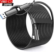 Link Cable 16FT Compatible for Oculus Meta Quest 3, Quest 2/PICO 4, 2 in 1 Inter