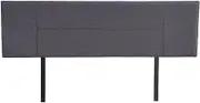 Linen Fabric King Bed Headboard BedHead - Grey