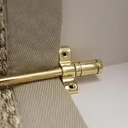 Brass Bee Stair Rods for Carpet Runners With Piston Finial Ends - Nickel, Antique Brass, Stainless Steel