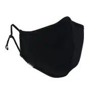 Zan Headgear FMA114 Black Adjustable Cotton Face Mask with PM 2.5 Filter