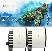 Printing Pleasure DK-22205 Continuous Labels DK22205 2 Rolls compatible for Brother P-Touch QL-500 QL-550 QL-560 QL-570 QL-580 QL-700 QL-710W QL-800 QL-810W QL-820NWB QL-1100 QL-1110NWB, 62mm x 30.48m