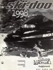 Genuine Ski-Doo Dealer/Owner's Service/Repair Manual 1998 Tundra R/Touring SLE