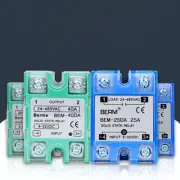Solid State Relays Module DC-AC Single-phase SSR-10/25/40/60/80/100DA Blue/Green