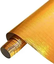 Nagoyuki Metallic HTV - 12 Inches X 6Ft Roll Heat Transfer Vinyl Gold Heat Transfer Vinyl Self-Adhesive Heat Transfer Vinyl