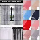 Voile Curtains Pair (2 Panels) Voile Net Slot Top Panel Top Quality 90" X 56"