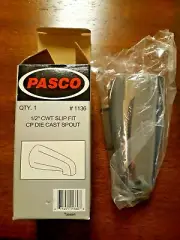 PASCO 1/2" CWT SLIP FIT CHROME PLATED DIE CAST TUB SPOUT #1136 NEW