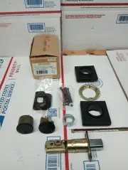 COPPER CREEK DOUBLE CYLINDER SQUARE CONTEMPORAY DEADBOLT DBS2420BC NEW OPEN BOX
