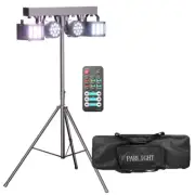 Complete DJ Lighting Stand RGBW Par LED DMX Derby Light with Tripod & Carry Bag