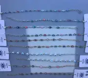 Lot Of 10 New Evil Eye Assorted Boho 7” Bracelets Gold/Silver Finish Pearl Hamsa