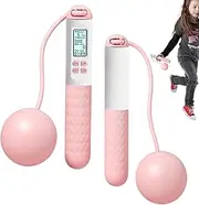 Cordless Skipping Rope - Nonslip Workout Counting Skip Rope with Ball | Jump Rope Weighted, Cordless Jump Ropes for Fitness, Weighted Skipping Rope for Youth Adults Family Friends