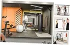 Home Gym Mirror for Wall,Mirror Full Length,48x24x3PCS,Glass Frameless Body