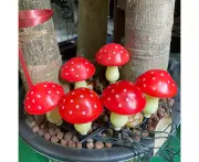 Solar Mushroom Lamp, Waterproof Outdoor Garden Mushroom Lamp, Multi Color Mushroom Solar Led Lamp.,Style2