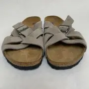 Birkenstock New with Box Lugano Stone Coin Suede Soft Footbed Narrow Select Size