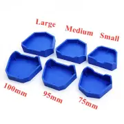 6pcs Dental Model Base Silicon Rubber Plaster Model Base Denture Tray Impression