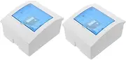 SOLUSTRE 2pcs Boxes Loop Box Surge Protected Extension Lead Outdoor Extension Cord Light Timer Light Surround Wattage Outside Double Outdoor Protection Electrical Project Case Plastic