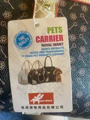 Collapsible Designer Inspired Royal Want Pet Carrier
