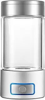 Mini Hydrogen Water Generator Portable Hydrogen Rich Water Bottle With SPE Proton Membrane 3-mins Make Hydrogen Content Up To 2000 PPB Anti-Oxidation And Anti-Aging Hydrogen Glass Water Cup 150 Ml(Sil