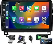 Android Radio for Toyota Tundra 2007-2013 Toyota Sequoia 2008-2018 Stereo with Control knob Head Unit 10.1-Inch HD Touch Screen with Android Auto CarPlay GPS Navi Bluetooth DSP Backup AHD Camera