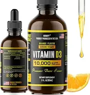 HERBIFY Vitamin D3 - Vitamin D3 10000 IU - Made in USA Vitamin D - Bone Strength and Immune Support Supplement - Vitamin D Drops - Sunshine Replacement - D3 Vitamin Bone and Teeth Supplement 2 Oz