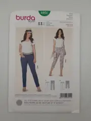 Burda Sewing Pattern 6951 Women's Pants Pattern Size US 16-28 EUR 42-54 NEW
