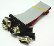 2x IDE (PH 2.0) to 4 DB9 9Pin Com Port Cable for Industrial Motherboard Mini ITX