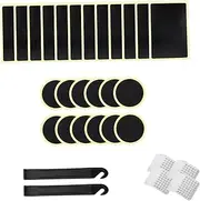 TOBBOMEY 42Pcs Glueless Bike Tire Repair Kit Portable Mini Pump Accessories for Outdoor Maintenance Durable Lightweight Tools for Easy Travel and Emergency Repairs