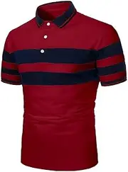 [Generic] Plus Size Sleeve Splicing Fashion Casual Lapel Short Sleeved Men's Top Men's Shirts Big and Tall