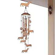Dog Wind Chimes Outdoor - Wind Chimes for Outside | Cute Dog Wind Chime | Dog Wind Chimes Outdoor,Dog Wind Chimes for Outside, Indoors, Home, Lawn, Porch, Patio, Garden Decor, Yard Decorations
